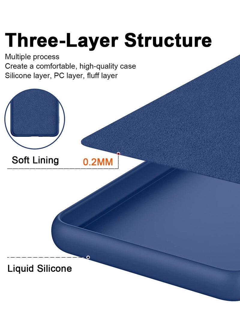 دبليو تيك سامسونج جالاكسي F06 5G / سامسونج جالاكسي M06 5G 2025 غطاء جراب سيليكون سائل ناعم ممتاز (MCRPSN) - أزرق كحلي - Image 5