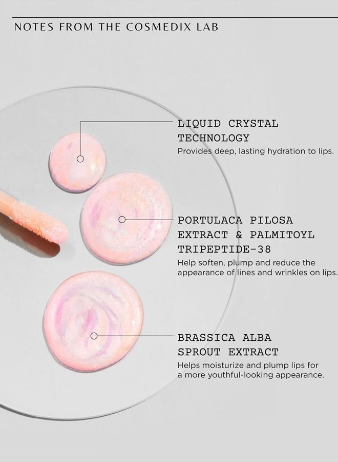 CosMedix Lumi Crystal - Hydrating Lip Plumper, Softens & Reduces Fine Lines & Wrinkles - A High-Shine Finish Lip Gloss that Moisturizes Dry Lips - Hydrating Lip Treatment - Image 2