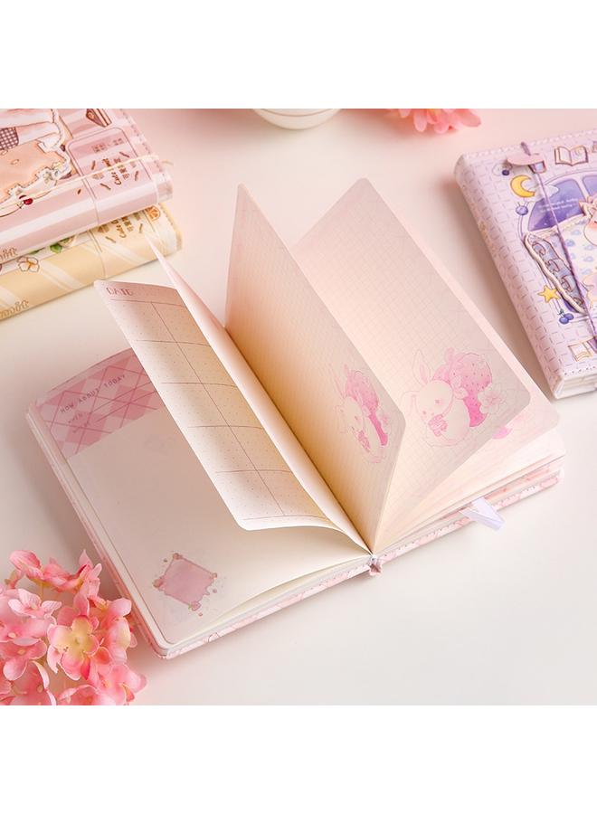 Bluejw 36k Hand Account Book Cute Super Cute Girl Color Page Magnetic Buckle Book Suit Exquisite Notebook Student Stationery Notebook - Image 5