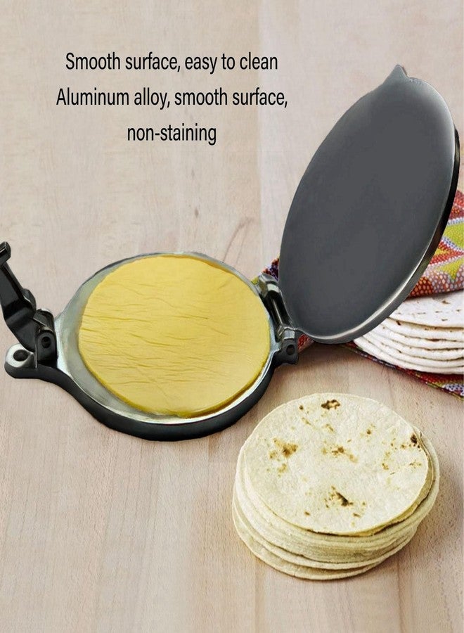 Fockety Tortilla Press, Aluminum Tortilla Maker, Heavy Duty Tortilla and Roti Maker, Tortillera Pataconera, Dough Press Flour Tortilla Press Taco Maker Taco Press Quesadilla Maker for - Image 3