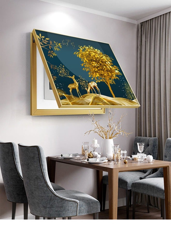 رافين جميلة جدار اللوحة ديكور المنزل DIY الماس اللوحة شجرة ذهبية زهرة المناظر الطبيعية كامل مربع الحفر التطريز لمربع متر 60x40 سم - Image 4