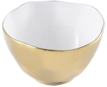 Pampa Bay Pampa Bay Moonlight Tarnish Free Porcelain Snack Bowl with gold titanium  - Image 1