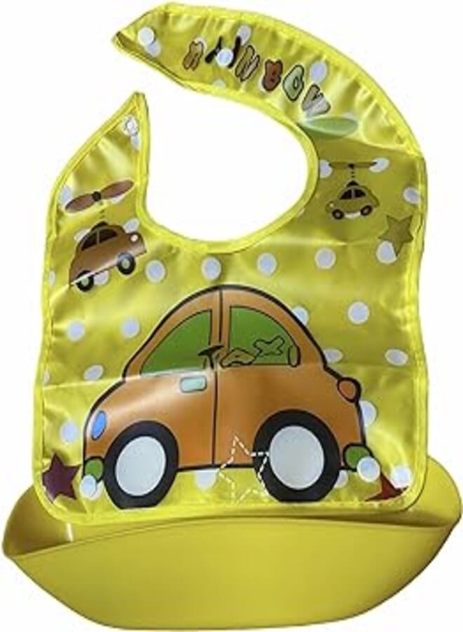 Silicone Bib for Babies-Yellow