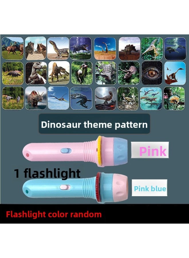 Children's Projection Small Flashlight Fruit Animal Dinosaur Pattern Slide Film Night Market Stall Batch Of Luminous Small Toys 