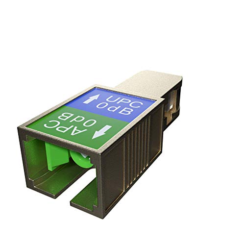 ADnet SC APC Female to SC UPC Male Fiber Optic Adapter – Single Mode 9/125 SM, No Loss 0dB, Hybrid Fixed Type - Image 1