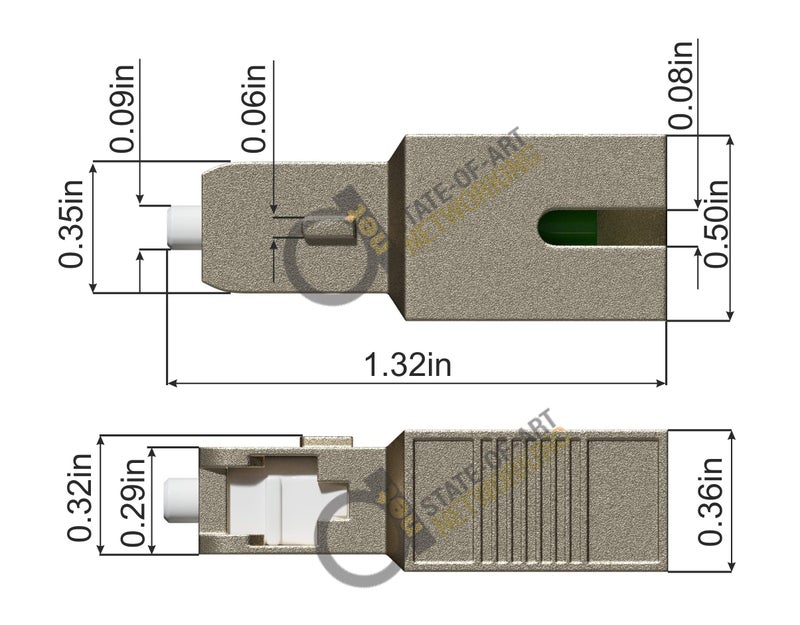 ADnet SC APC Female to SC UPC Male Fiber Optic Adapter – Single Mode 9/125 SM, No Loss 0dB, Hybrid Fixed Type - Image 5