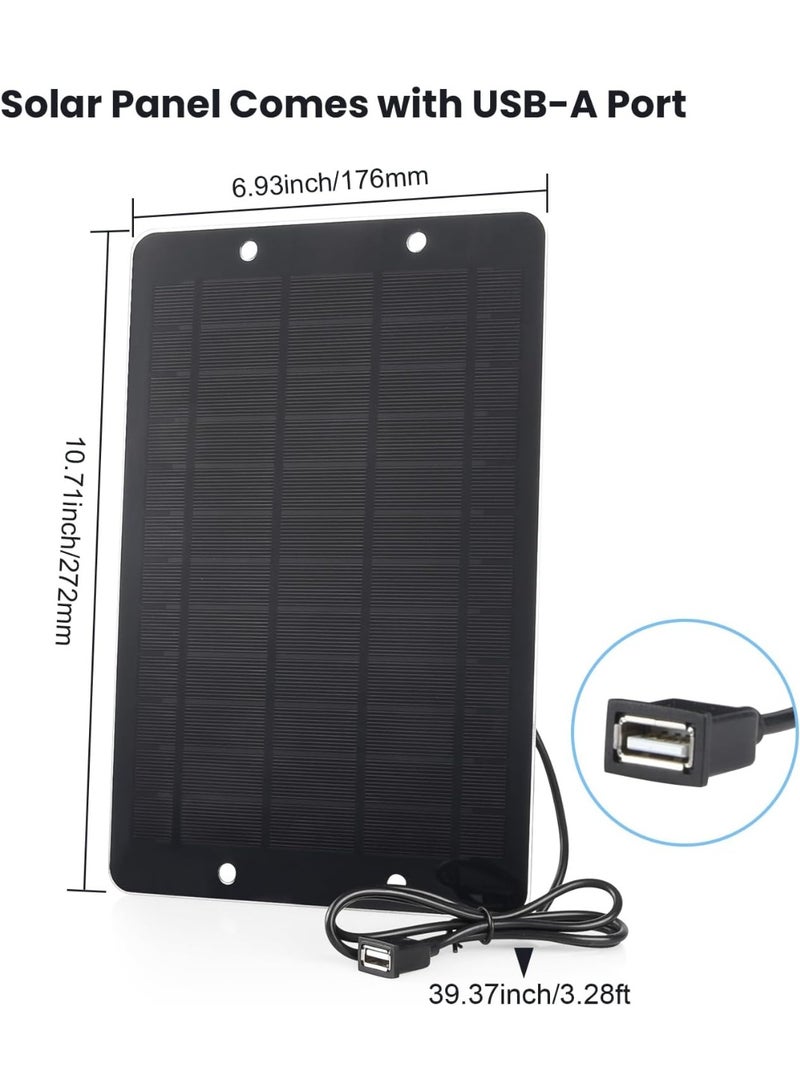 لوحة شمسية صغيرة - لوحة شمسية USB 5v 6w، مزودة بكرستال أحادي الأداء العالي، مناسبة للكاميرات، مضخات المياه، المراوح الصغيرة، الدراجات، شواحن الطاقة، أضواء التخييم - Image 3