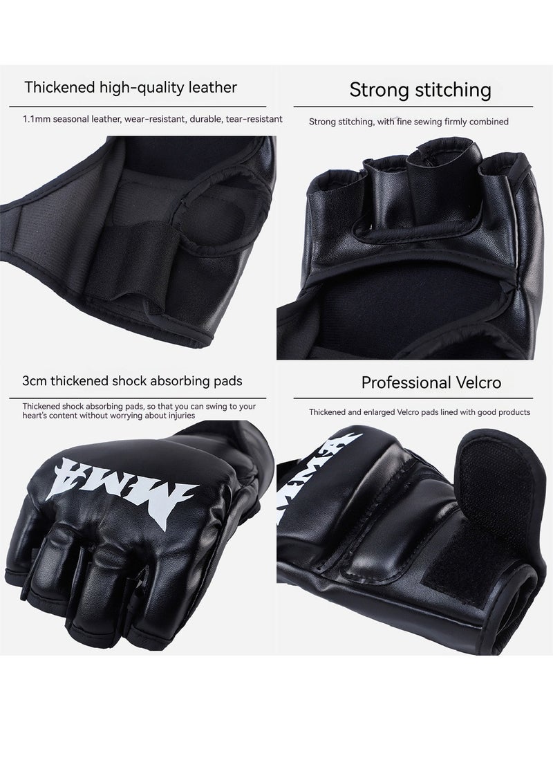 Generic MMA Boxing Gloves,Boxing Gloves Half Finger - Adult average size  - Image 4
