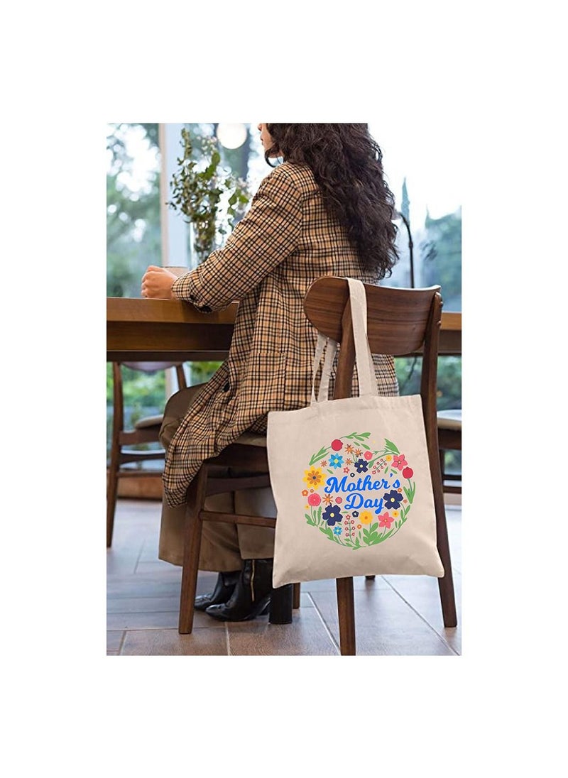 PRINTSHOP4ME Mother's day gift Cotton Bag Funny Designs Print - Reusable Canvas Tote Bag - Eco Friendly - Lightweight - Grocery Shopping Bag - Gifts for Mother - Office, Travel  - Image 3