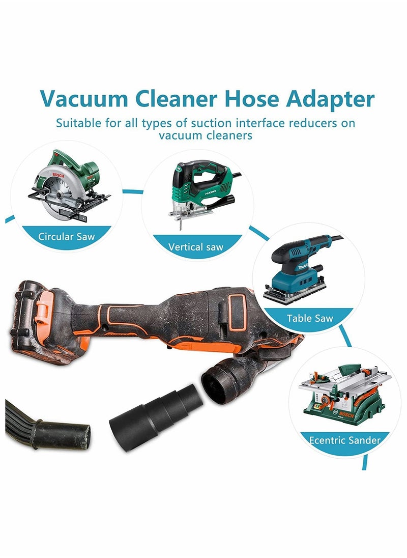 Excefore - 4 Pcs Vacuum Cleaner Hose Adapter, Sander Dust Extraction Hose Adaptor for  Random Orbital Sander, Jigsaw, Circular Saw Reducer (25mm/30mm/34mm/42mm) - Image 1