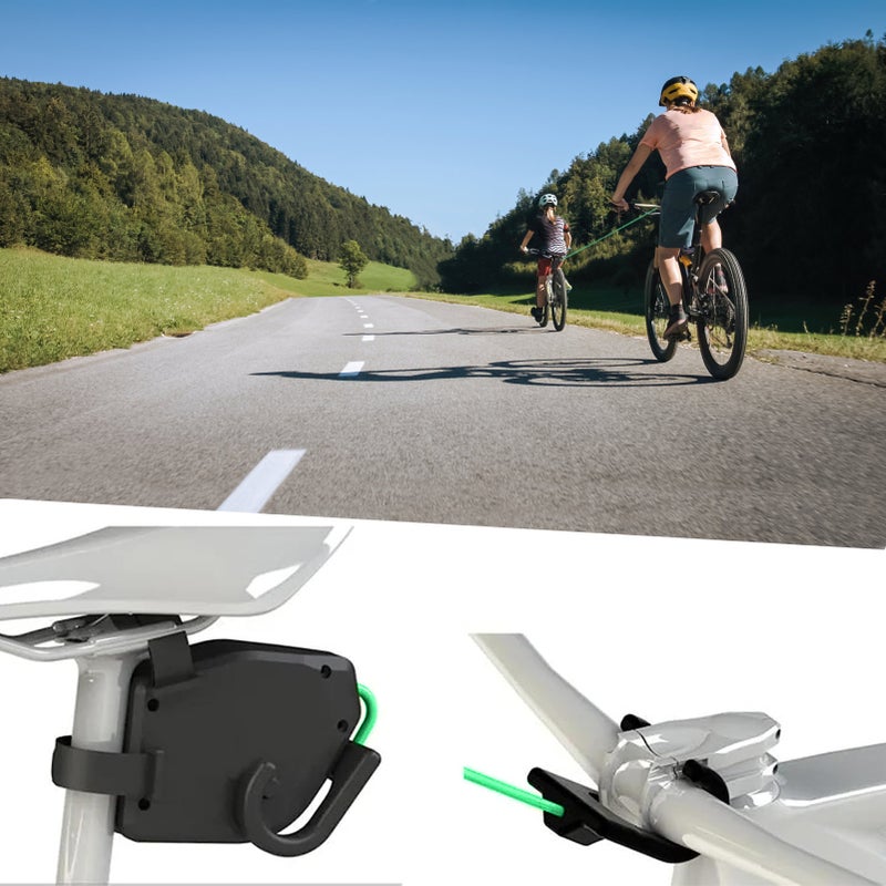 Bicycle Towing Rope for Outdoor Parent-Child Mountain Bike Trailer Strap Retractable Towing Rope for Safe Riding Children's Bicycle Bungee Cord Load Capacity 90kg for Family MTB Bike Adventure - Image 2