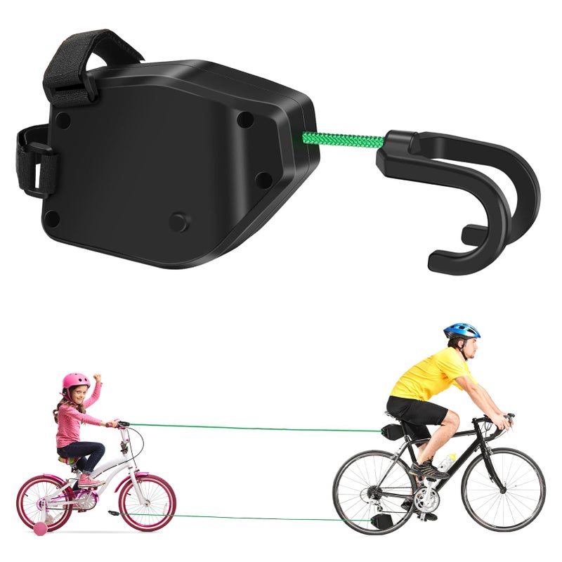 Bicycle Towing Rope for Outdoor Parent-Child Mountain Bike Trailer Strap Retractable Towing Rope for Safe Riding Children's Bicycle Bungee Cord Load Capacity 90kg for Family MTB Bike Adventure - Image 1
