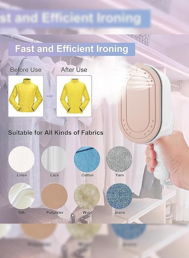Hugifts Foldable Handheld Garment Steamer, Portable Steam Iron for Home & Travel, Dry/Wet Dual Use - Image 4