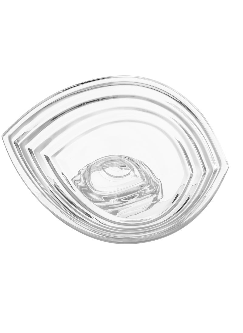 Kaida Turkish crystal serving dish with base for sweets and fruits, multi-use  - Image 3