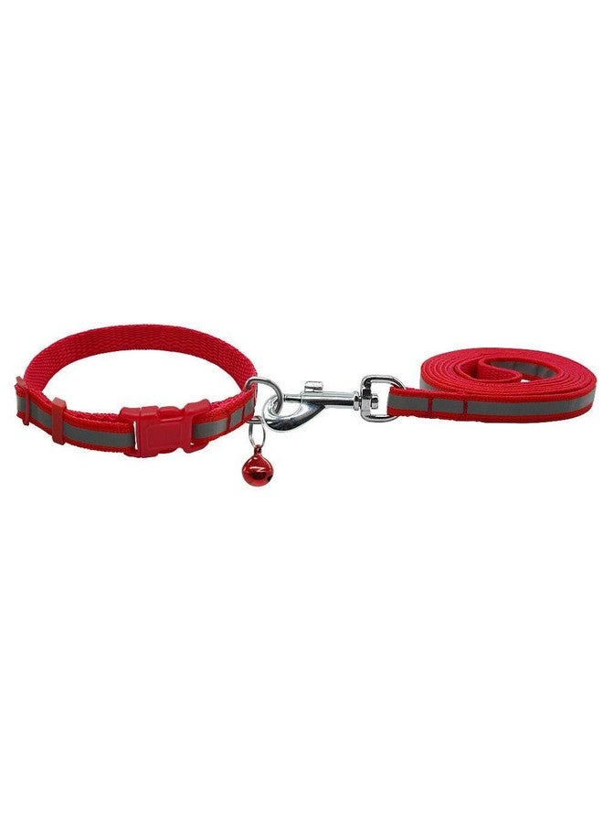 طوق أمان للقطط من النايلون الأسود العاكس مزود بأجراس - Image 4