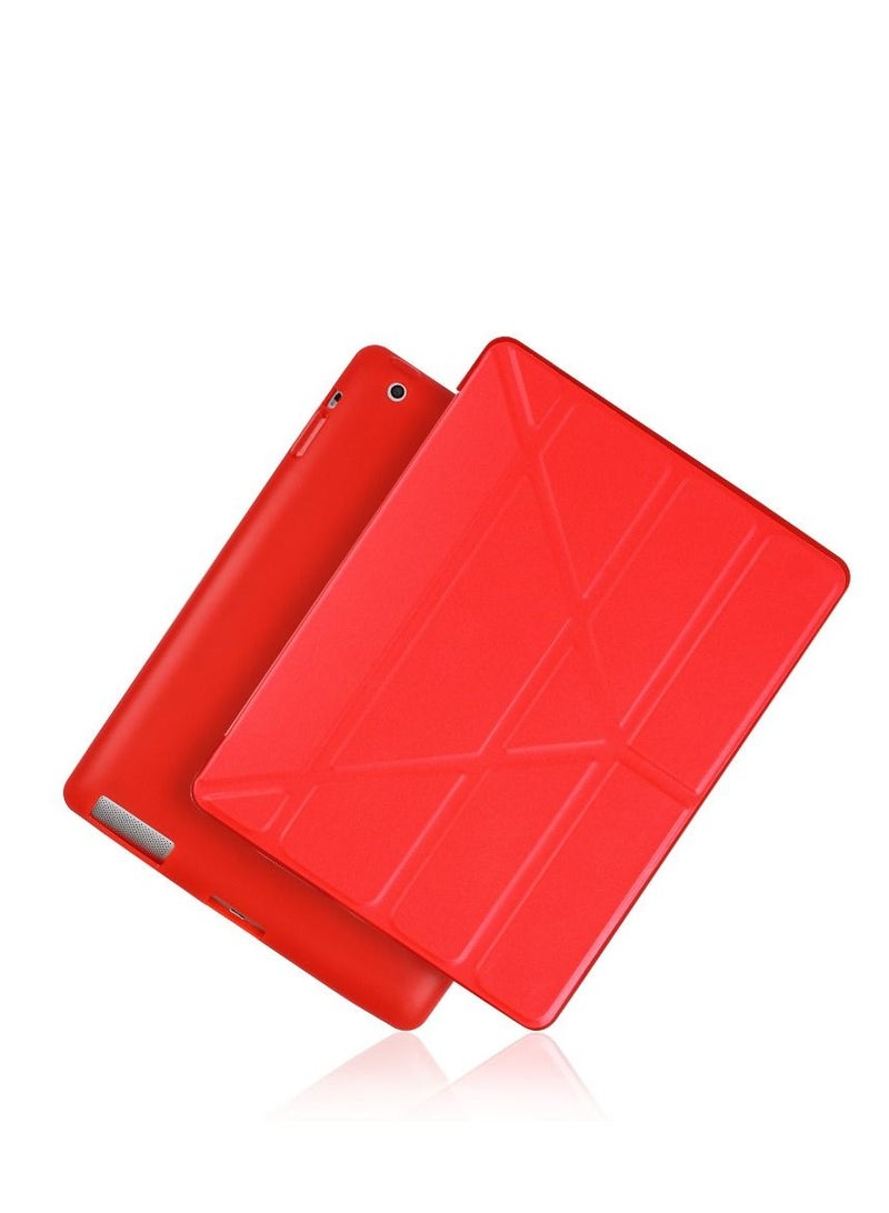Loquat Red iPad Multi Fold Soft Shell Protective Case 