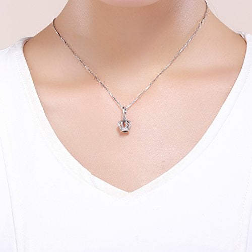 WOSTU My Princess Charms 925 Sterling Silver Queen Crown Dangle Charms for Bracelets Women Charms - Image 3