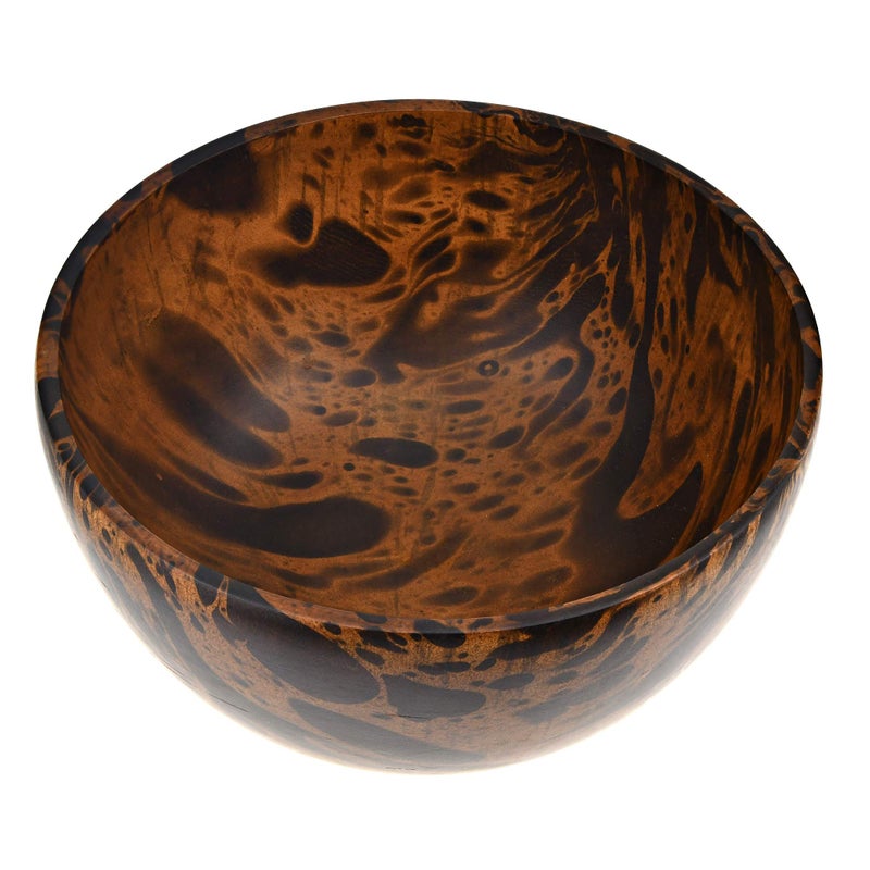 AeraVida Versatile 10 Inches Mango Tree Wood with Dark Stain Kitchen D?cor Serving Bowl | Decorative Wood Serving Bowl | Mango Tree Wood Kitchen Decor | Kitchen Decorative Food Bowl - Image 2