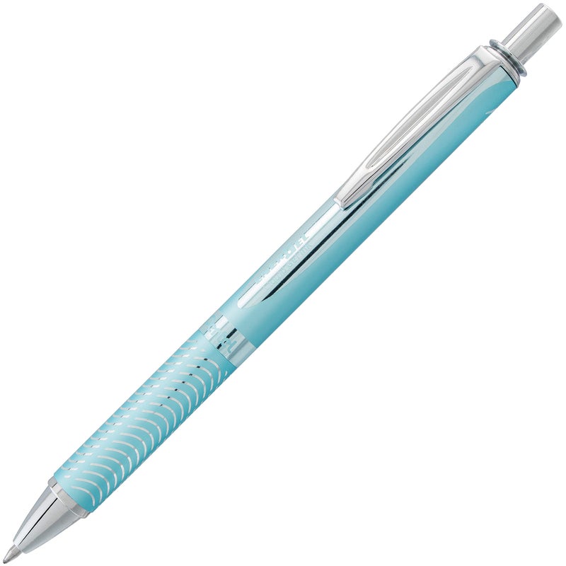 Pentel EnerGel Alloy RT Premium Liquid Gel Pen, (0.7mm), Medium Line, Aquamarine Barrel, Black Ink, 1 Pack (BL407LSBPA) - Image 2