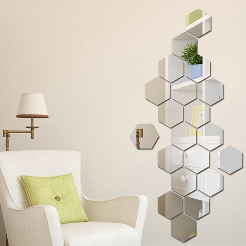 12Pcs Background Wall Stickers Decorative Decals Household Wall Decal Adornment - Image 1