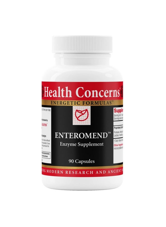Health Concerns Enteromend Digestion Supplement & Intestinal Cleanse Support 90 Capsules  - Image 1