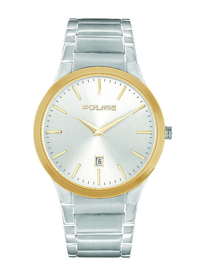 POLICE Men Horizon Stainless Steel Bracelet Analog Watch for Men, 41mm - Image 1