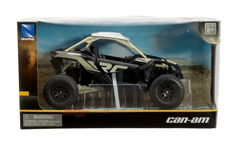 نيو راي NewRay Can-Am Maverick X3 XRC Turbo - بني - مركبة جانبية للطرق الوعرة بمقياس 1:18، طراز أسود - Image 2