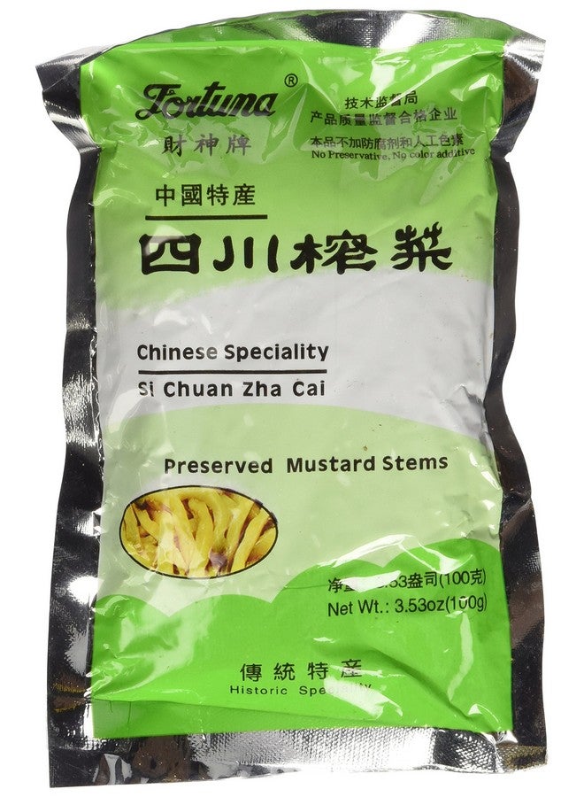 Fortuna Preserved Mustard Strips Si Chuan Zha Cai 3.5oz (3 PACKS) - Image 2