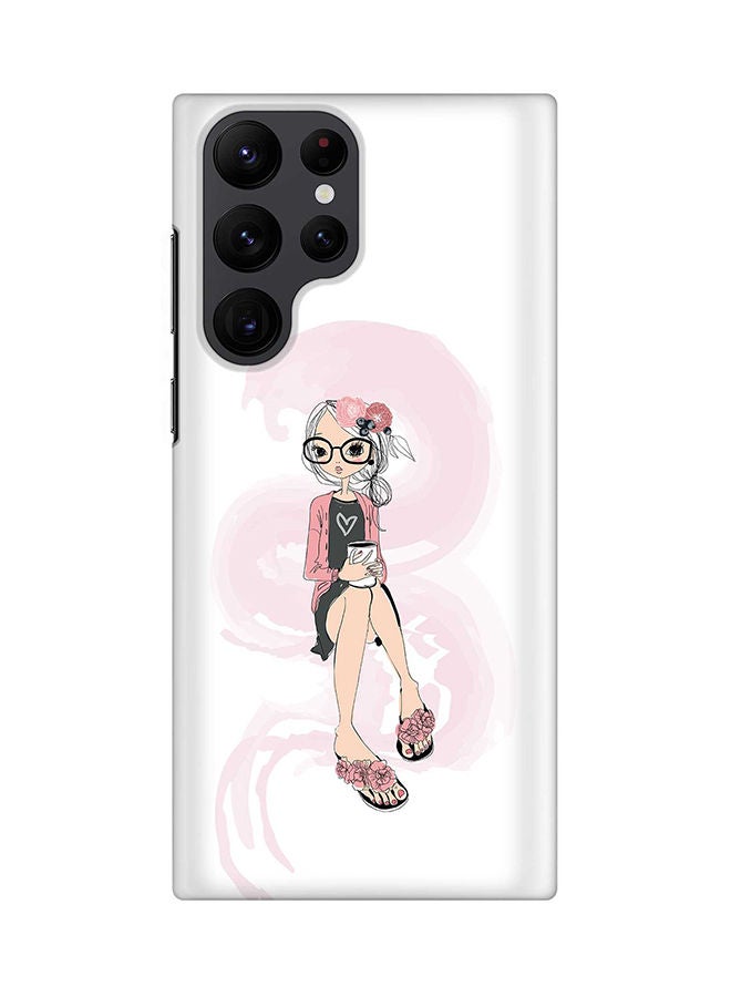 Stylizedd Case for Samsung Galaxy S22 Ultra 5G Snap Case Slim Snap Classic Series Shield Matte Finish Print - Nerdy Cute