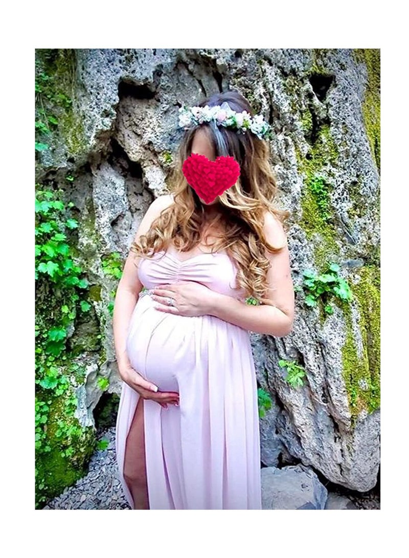 إسكدنيا Boho Flower Headband Hair Wreath Floral Garland Crown Halo Headpiece with Ribbon Wedding Festival Party - Image 4