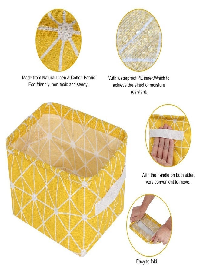 MVM Enterprise (Pack of 2 Foldable Storage Box Canvas Baskets for Organizing with Handles, Small Storage Box, Cube, Foldable Multipurpose Storage Box, Closet, Desk, Baby Storage Organizer - Image 3