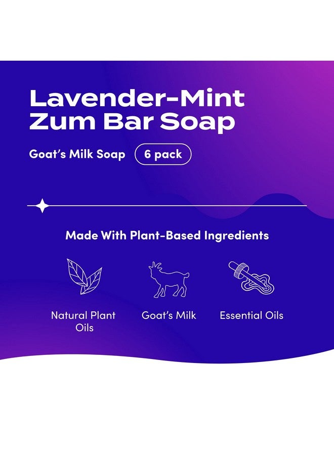 زم صابون حليب الماعز باللافندر والنعناع 3 أونصة (6 عبوات) - Image 2