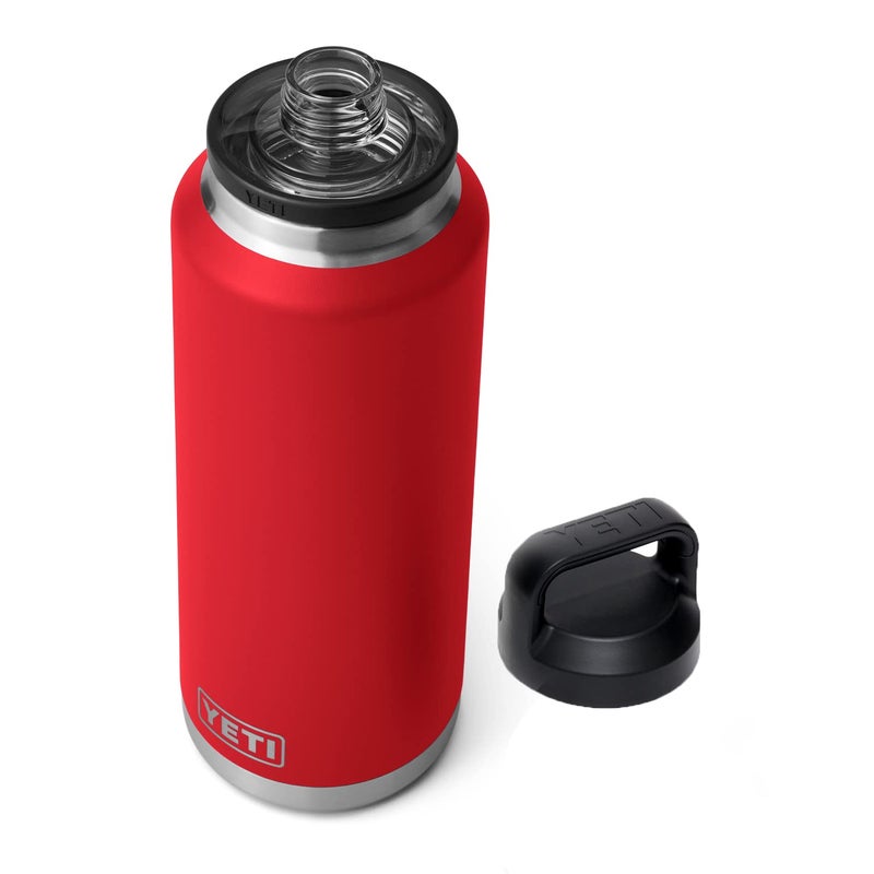 YETI Rambler 46 oz Bottle  Leakproof  Vacuum Insulated  Stainless Steel with Chug Cap  Rescue Red - Image 1