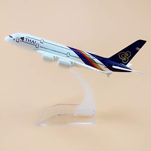 Sage Square 1:300 Thai Airways Boeing 777-300 Scale Metal Model Aircraft, Highly Detailed Souvenir Model Aircraft Collection, Multi - Image 1