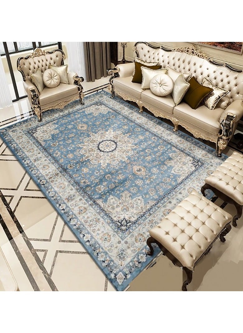 Loquat Polyester Fiber Machine Washable Persian Style Carpet  - Image 1