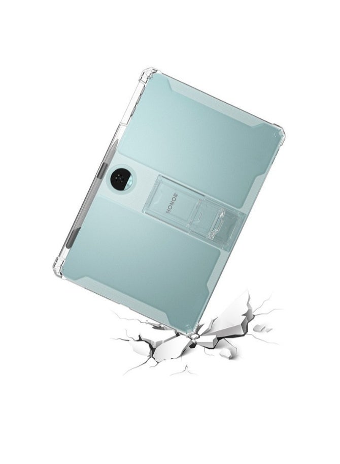 eGreen99 for Honor Pad 9 12.1 Inch Case Cover,Transparent flash ultra-thin shockproof hard protective cover with bracket, built-in bracket, TPU inner bumper，Clear - Image 5