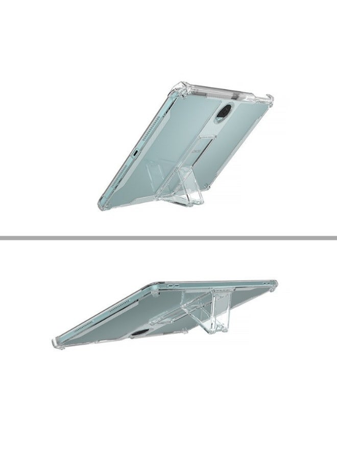 eGreen99 for Honor Pad 9 12.1 Inch Case Cover,Transparent flash ultra-thin shockproof hard protective cover with bracket, built-in bracket, TPU inner bumper，Clear - Image 3