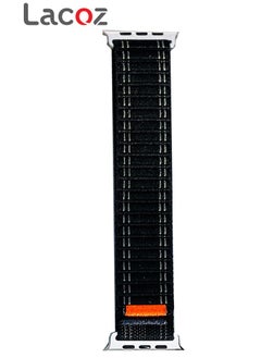 Lacoz Lacoz Fabric Sports Loop Smart Watch Straps Compatible with 49mm 45mm 44mm 42mm Smart Watches Black  - Image 2