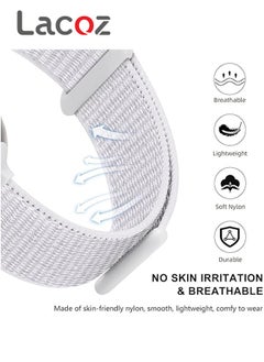 Lacoz Lacoz Fabric Sports Loop Smart Watch Straps Compatible with 49mm 45mm 44mm 42mm Smart Watches Black  - Image 3