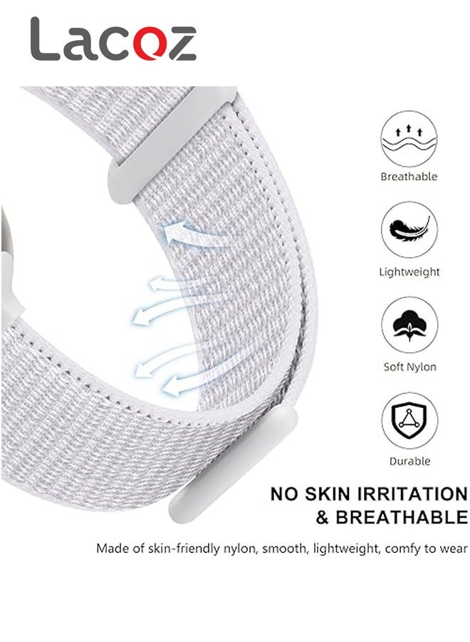 Lacoz Lacoz Fabric Sports Loop Smart Watch Straps Compatible with 49mm 45mm 44mm 42mm Smart Watches Black  - Image 3