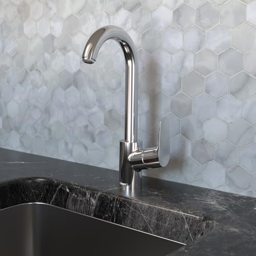 Hansgrohe حنفية مطبخ هانسغروهي فوكوس كروم، حنفية حوض بار ثقب واحد، حنفية لحوض المطبخ، كروم 04507001 - Image 3