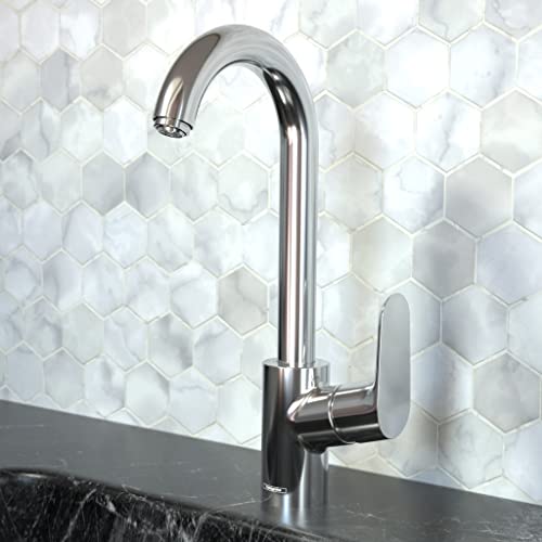 Hansgrohe حنفية مطبخ هانسغروهي فوكوس كروم، حنفية حوض بار ثقب واحد، حنفية لحوض المطبخ، كروم 04507001 - Image 2