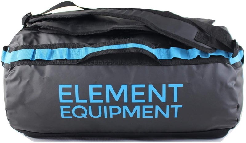 Element Equipment Trailhead Duffel Bag Shoulder Straps Waterproof Black/Blue Small - Image 2