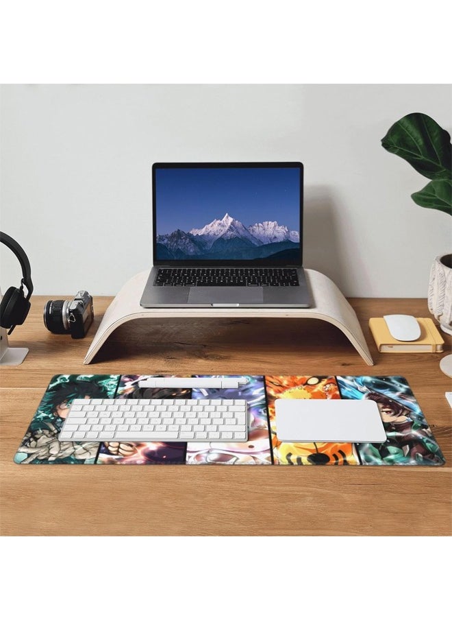 Generic - Anime Protagonist Collection Mouse Pad, Non-Slip Mousepad, Anime Mouse Pad, Gaming Mouse Pad, Large Mouse Pad, Extended Keyboard Mousepad with Non-Slip Base and Stitched Edge, 400mm×900mm - Image 1