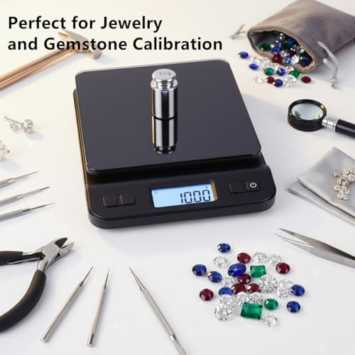 I-MART 5PCs Calibration Weights Set 1g 2g 5g 10g 20g Premium Steel Chrome Small Weights for Digital Scale Balance Jewelry Kitchen Craft Precision Scale Calibration Weight Set - Image 3