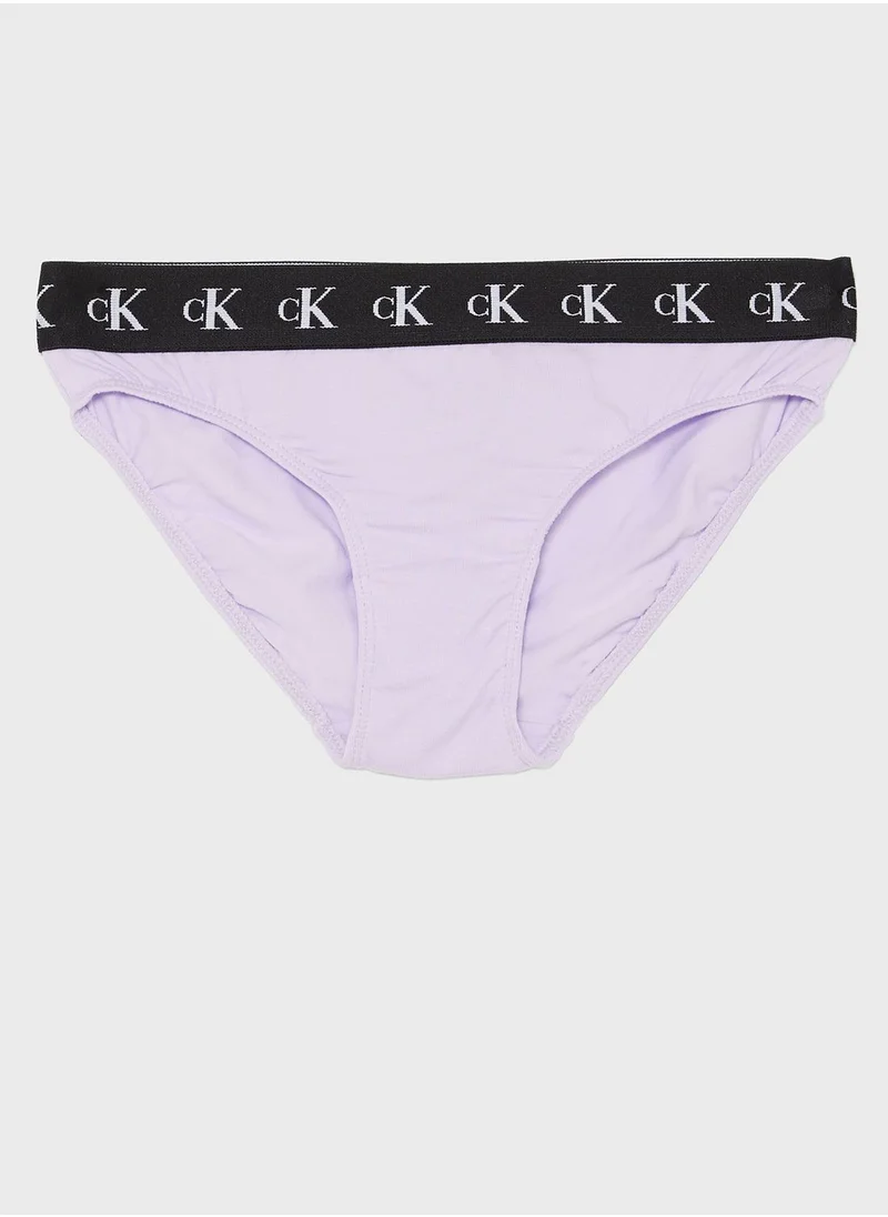 CALVIN KLEIN Kids 3 Pack Assorted Bikini Bottom