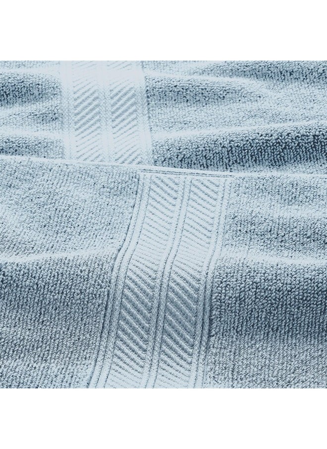 Modern Threads Trefoil Filigree 6-Piece Reversible Yarn Dyed Jacquard Towel Set - Bath Towels, Hand Towels, & Washcloths - Super Absorbent & Quick Dry - 100% Combed Cotton  - Image 3