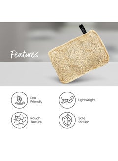 Fabskin Natural Organic Sun Dried Bath Loofah I Body Sponge & Scrubber For Men & Women I Organic Luffa For Bath Shower Skin Exfoliation (Pack Of 2)  - Image 4