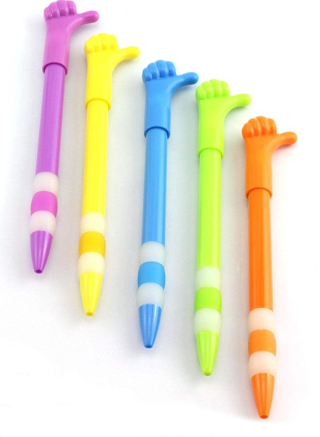 RuiLing 6PCS Thumbs Up Pen Lovely Ball Pen Ballpoint Pen for Students, Mixed Color - Image 5