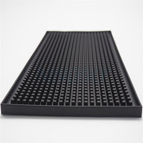 Facmogu 2PCS 12" x 6" Rubber Bar Mats, PVC Bar Service Mats for Cocktail Bartender, Spill Cup Pads Glass Whiskey Coffee Wine Tea Beer Coaster Placemats - Image 3